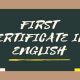 first certificate in english